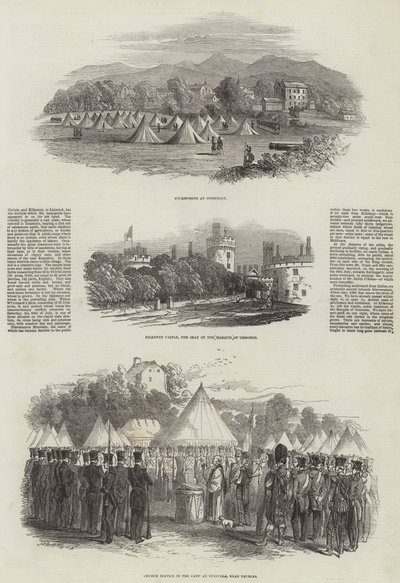 Opprøret i Irland (gravering) av English School