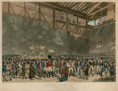 The Interior of the Fives Court, med Randal og Turner sparring av English School