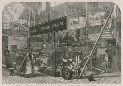 Den internasjonale utstillingen; British Columbia og Prince Edward Island Courts av English School