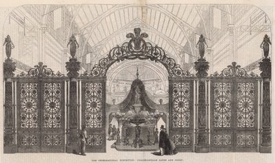 Den internasjonale utstillingen; Coalbrookdale Gales and Court av English School