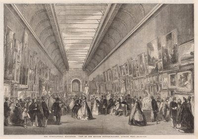 Den internasjonale utstillingen; Utsikt over det engelske bildegalleriet av English School