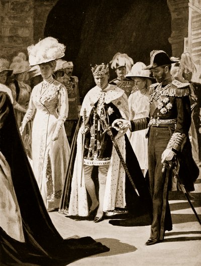 The Investiture of the Prince of Wales, 1911 l av English School