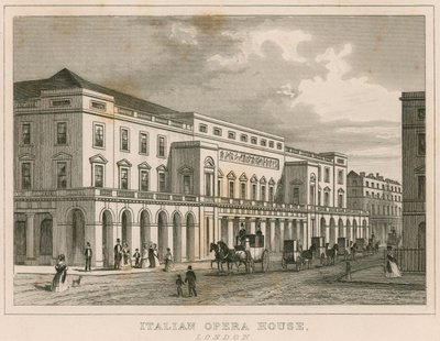 Det italienske operahuset, London av English School