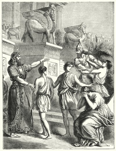 Jødene i Babylon (gravering) av English School