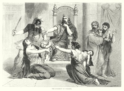 Salomos dom (gravering) av English School