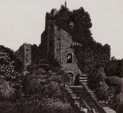 The Keep, Cardiff Castle (litho) av English School