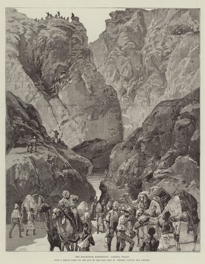 Khartoum-ekspedisjonen, Gakdul Wells (gravering) av English School