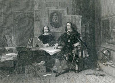 The King and Hyde at Oxford, av JT Willmore, 1844 av English School