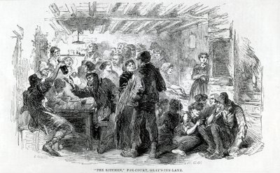 The Kitchen, Fox-Court Grays Inn Lane, 1851 av English School