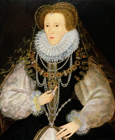 Kitchener-portrettet av dronning Elizabeth I (1533-1603) ca. 1550 av English School