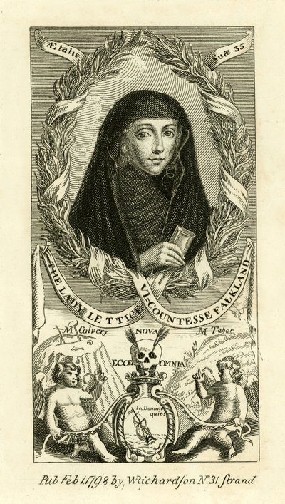 The Lady Lettice, Viscountesse Falkland av English School