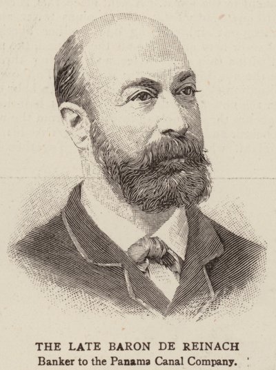 Den avdøde baron de Reinach (gravering) av English School