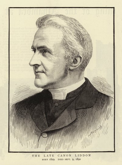The Late Canon Liddon (gravering) av English School