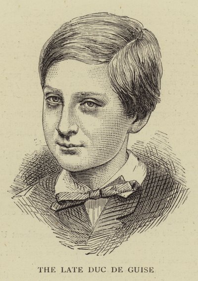 The Late Duc de Guise (gravering) av English School