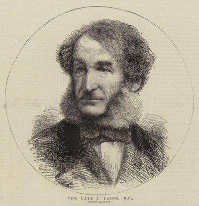 The Late J Laird, MP (gravering) av English School
