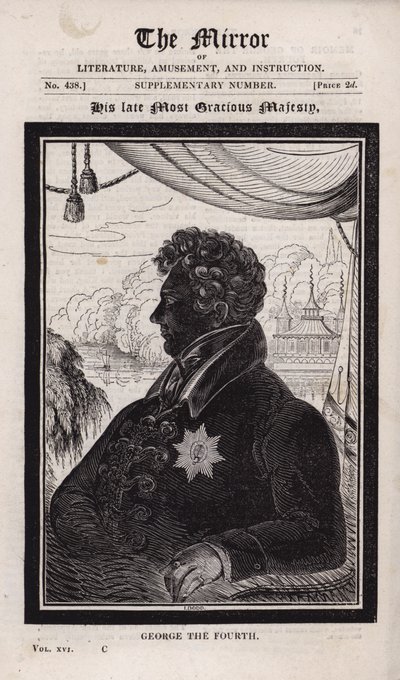 Den avdøde kong George IV av English School