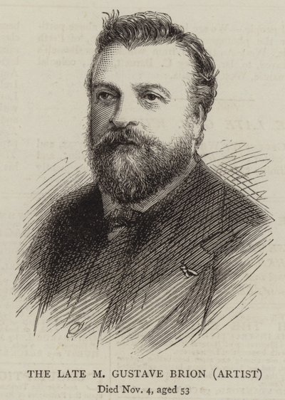 The Late M Gustave Brion, kunstner (gravering) av English School