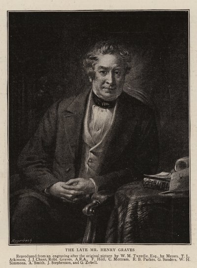 Den avdøde Mr Henry Graves (gravering) av English School