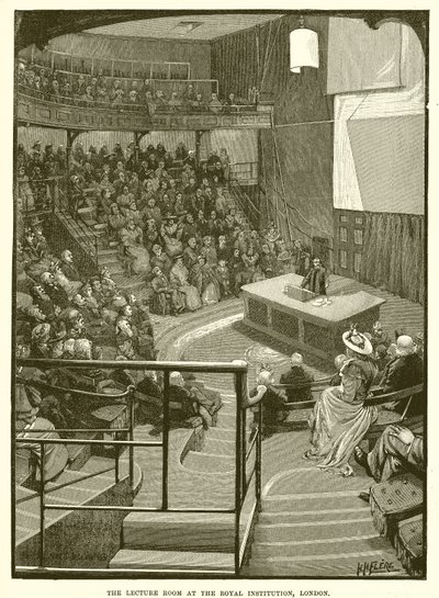 Forelesningsrommet ved Royal Institution, London av English School