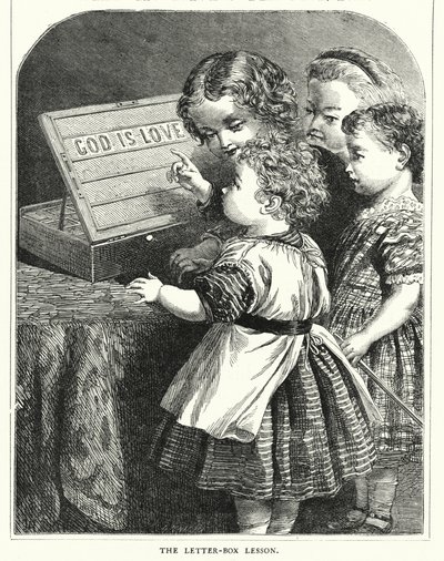 Bokstavleksjonen (gravering) av English School
