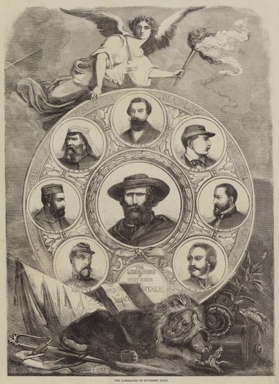 The Liberators of Southern Italy (gravering) av English School