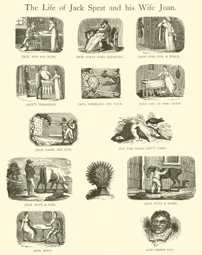 Das Leben von Jack Sprat und seiner Frau Joan von English School
