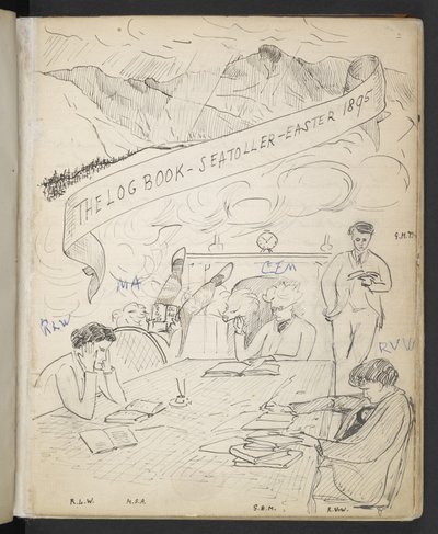 Loggboken, Seatoller, påske 1895 (penn og blekk på papir) av English School