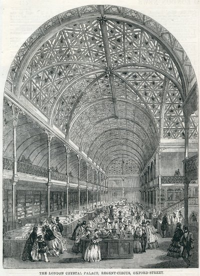 London Crystal Palace, Regent Circus, Oxford Street, 1858 av English School