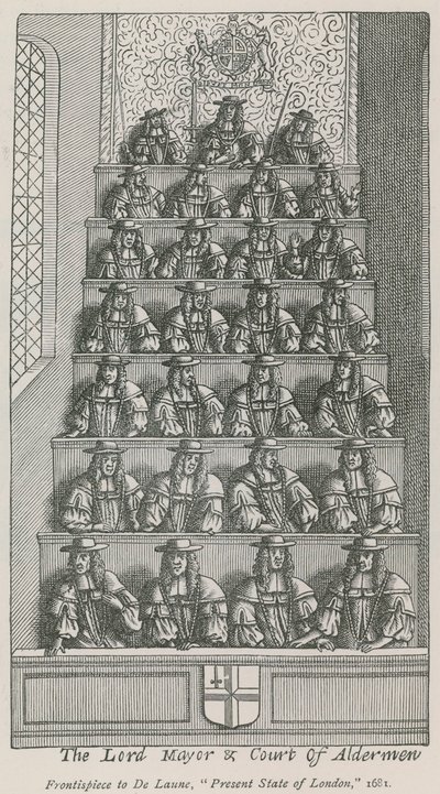 Der Lord Mayor und der Rat der Aldermen von English School