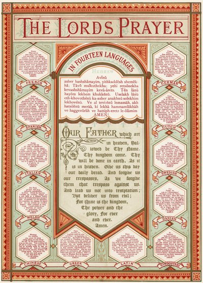 Das Vaterunser in 14 Sprachen von English School