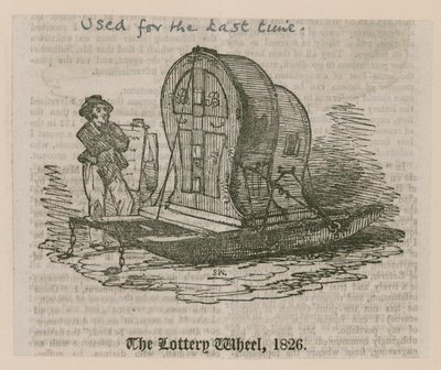 Das Lotterierad, 1826 von English School