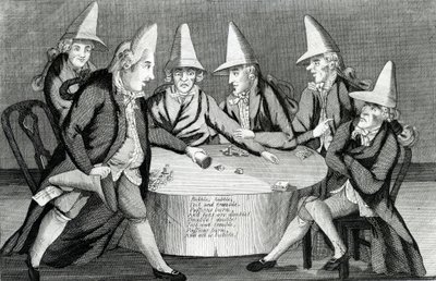 The Macaroni Cauldron, utgitt av M. Darly, 1772 (mezzotint) av English School