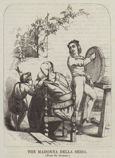 The Madonna of the Chair (gravering) av English School