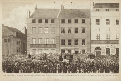 Måten dronningen fortsatte daglig fra Lady Franciss House av English School