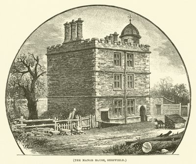 Herregården, Sheffield (gravering) av English School