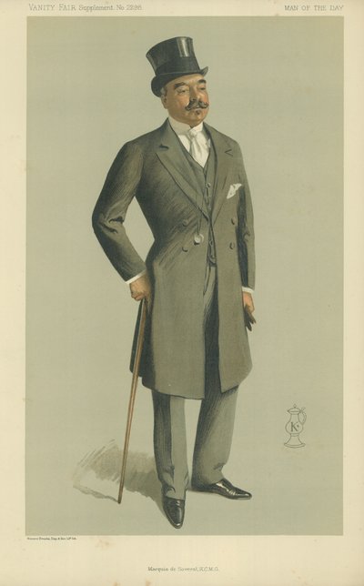 The Marquis de Soveral, tegneserie fra magasinet Vanity Fair, 13. november 1912 av English School