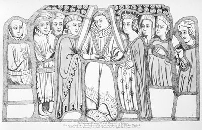 Ekteskapet til Henry VI og Margaret av Anjou, pub. av J. Carter Hamilton, 1793 av English School