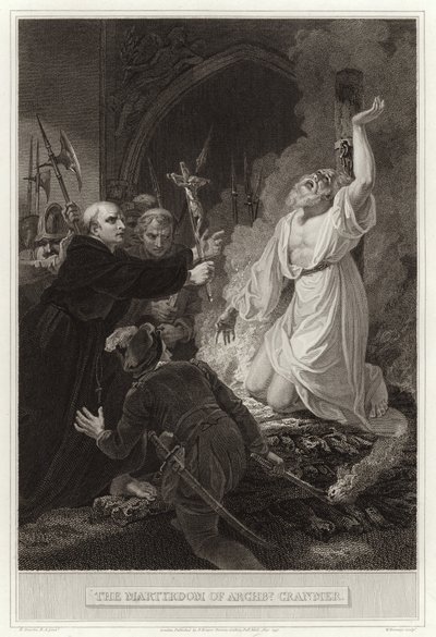 Martyrdommen til Archbp Cranmer av English School