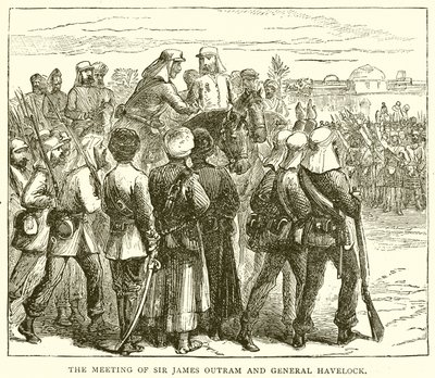 Møtet til Sir James Outram og general Havelock av English School