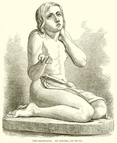 The Mendicant. Av Strazza, fra Milano av English School