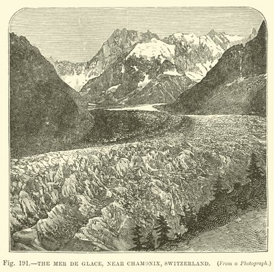 Mer de Glace, nær Chamonix, Sveits av English School