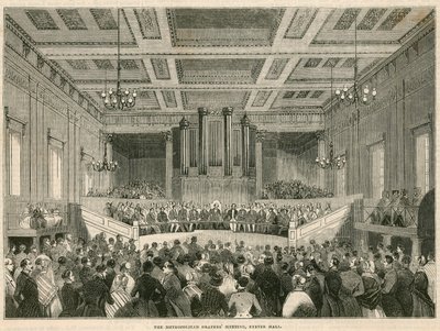 Metropolitan Drapers møte i Exeter Hall, London av English School