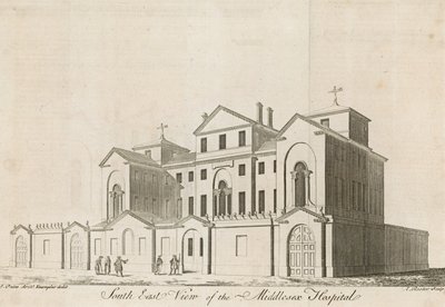Middlesex Hospital, nær Oxford Street av English School