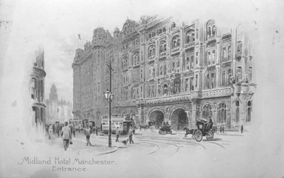 Midland Hotel, Manchester, ca. 1910 av English School