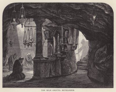 Melkegrotten, Betlehem (gravering) av English School