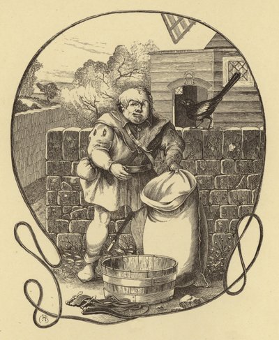 Mølleren av Trompington, Geoffrey Chaucer (gravering) av English School