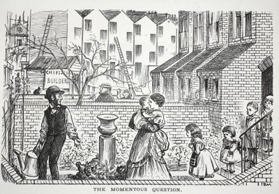 The Momentous Question, illustrasjon fra Punch av English School