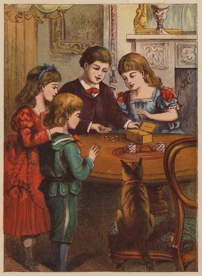 Sparebingen (fargelitografi) av English School