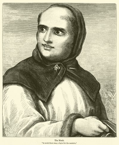 Der Mönch (Gravur) von English School