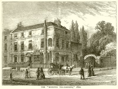 Monster Tea-Gardens. 1820 av English School
